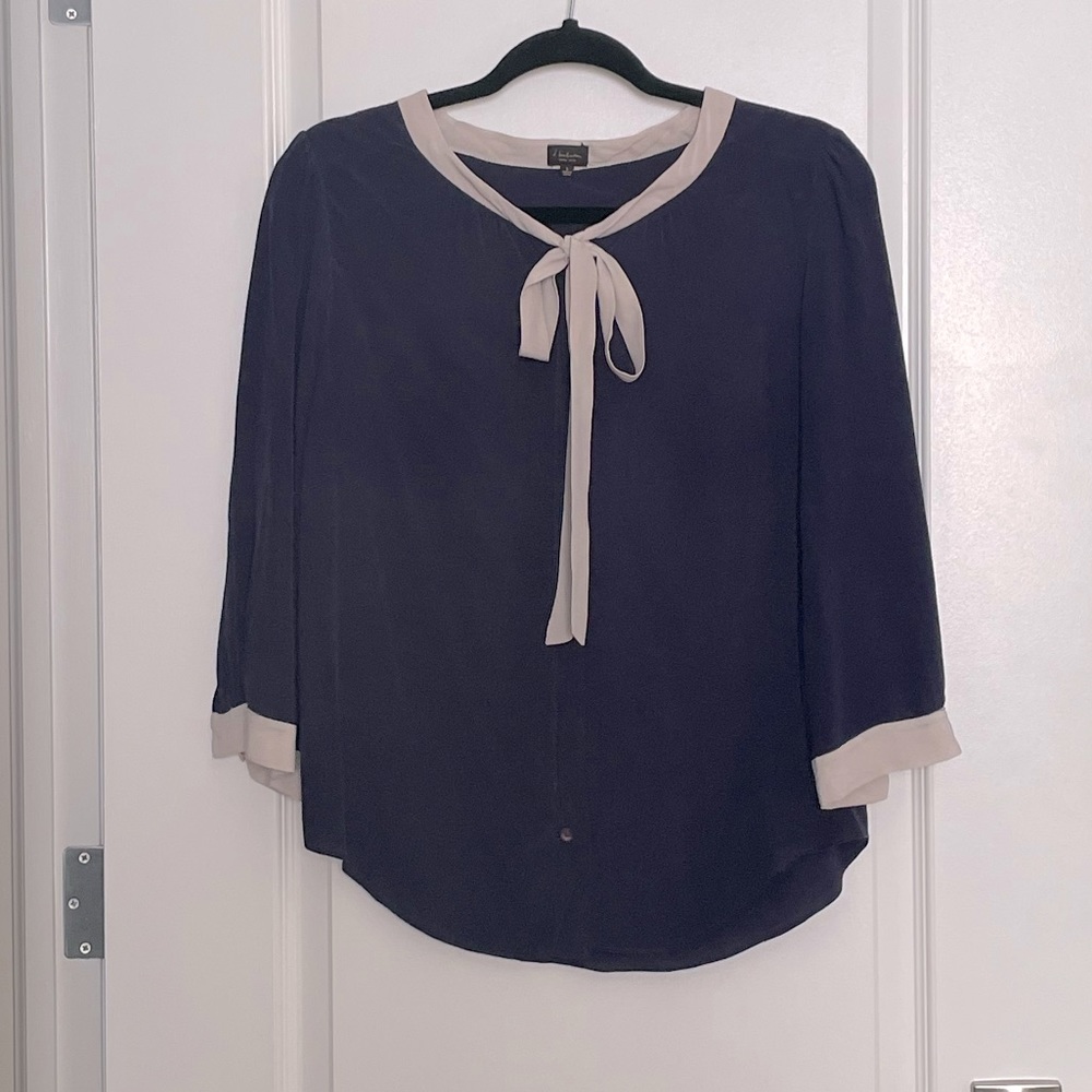 t babaton silk blouse